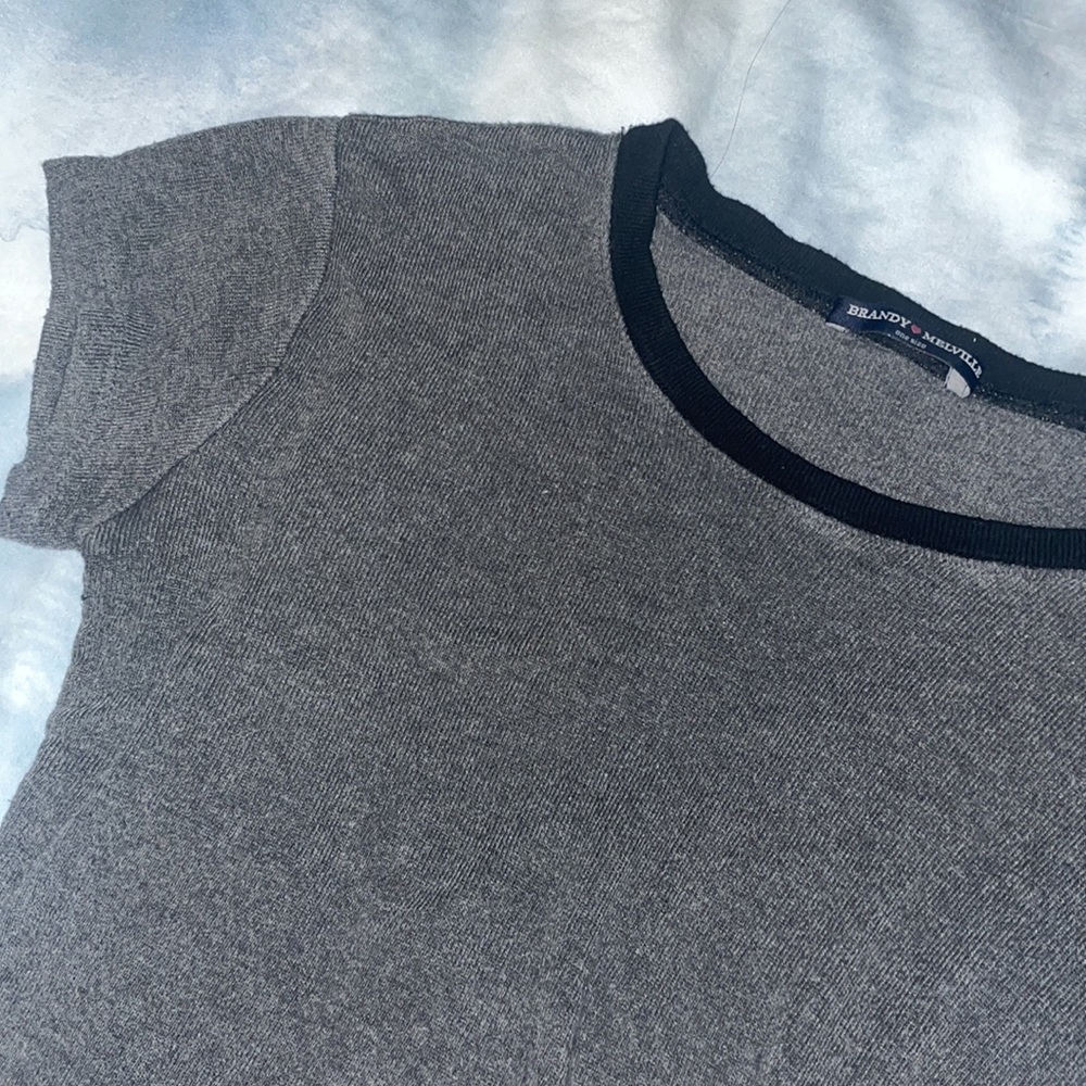 ⚡️3 FOR $20 Brandy Melville Gray Top